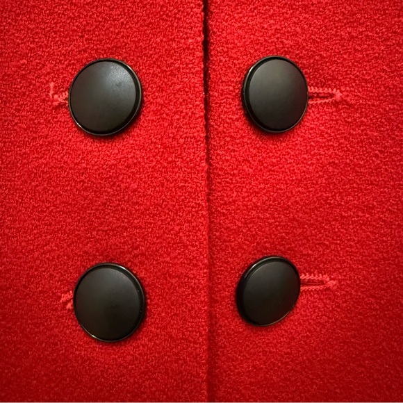 JULES MILLER Vintage Red Wool Military Blazer, Equestrian Riding Style, Made USA - Picture 10 of 12